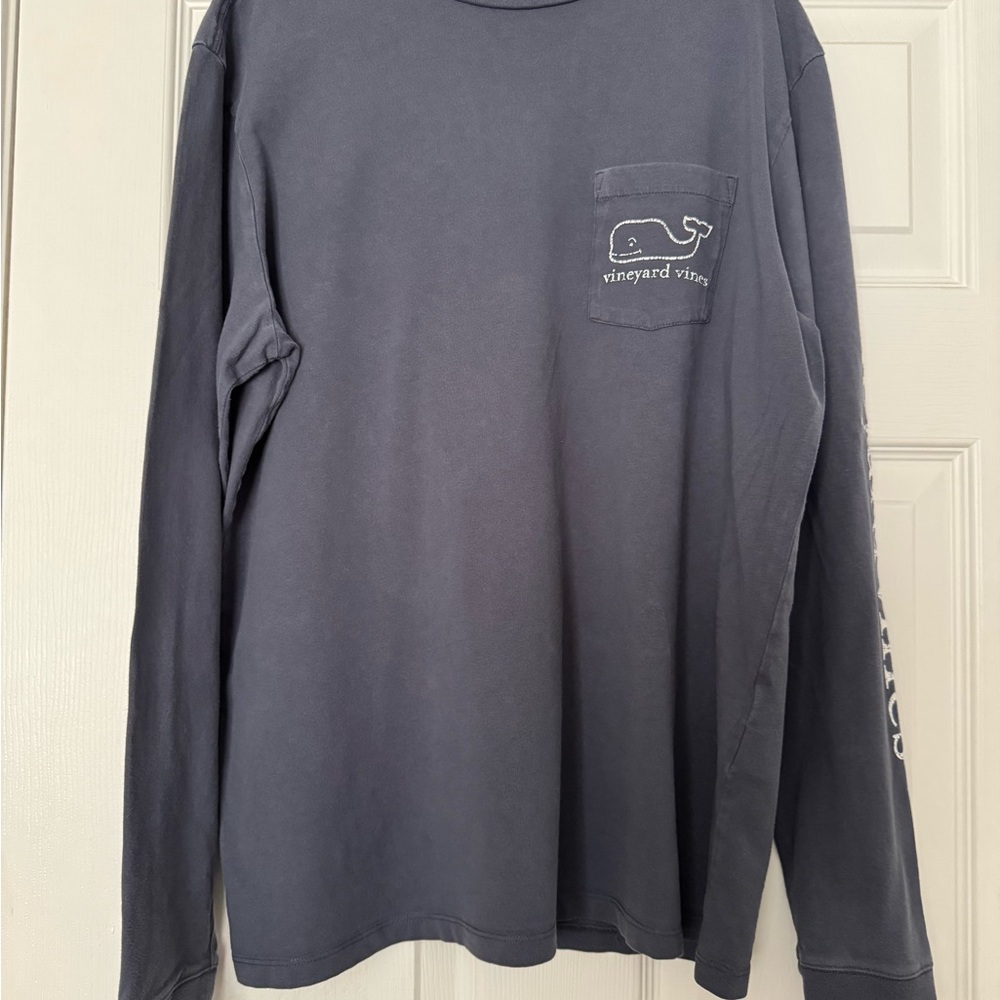 Vineyard Vines Men's Navy Long Sleeve Tee